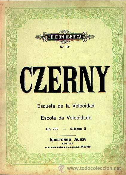 Partituras musicais: Escuela de la Velocidad Czerny op. 299 II para piano