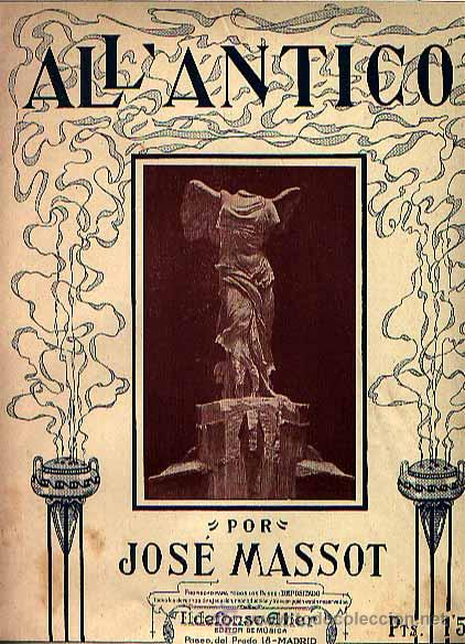 Partituras musicais: All&acute;Antico de Jos&eacute; Massot