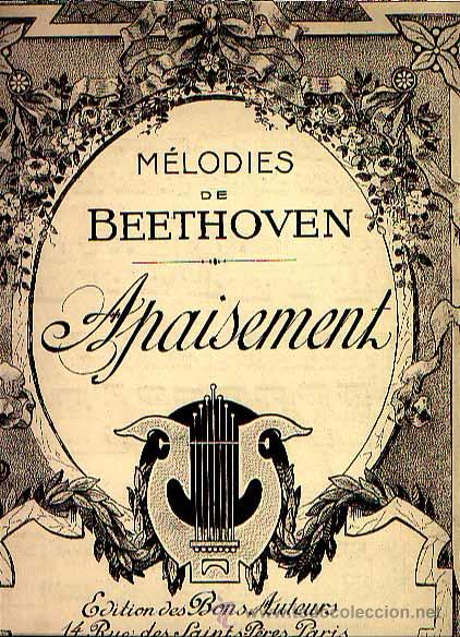 Partituras musicais: Apaisement: melodies de Beethoven