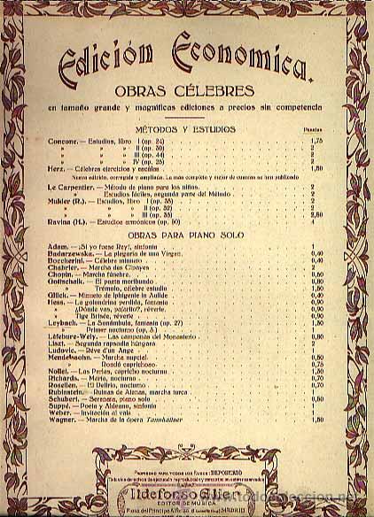 Musical scores: La son&aacute;mbula pieza para piano de Leybach