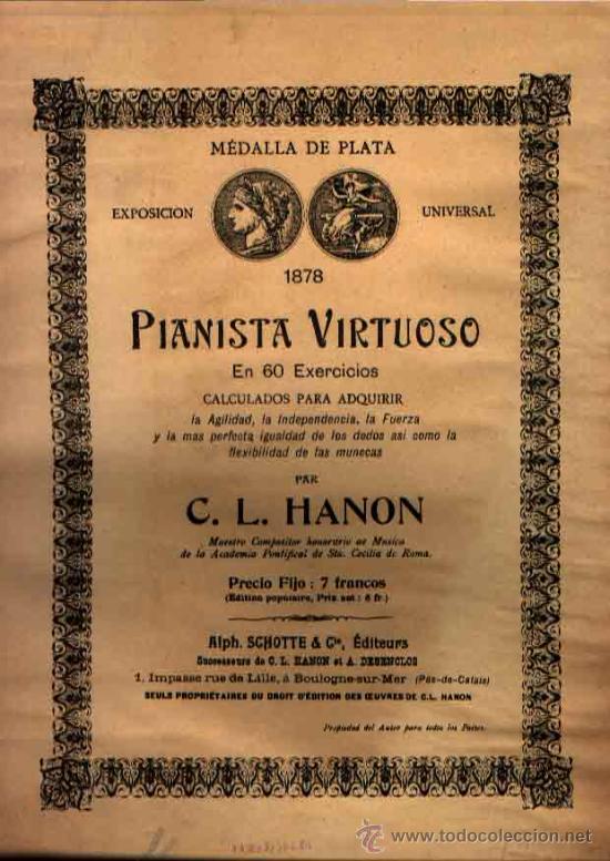 Partitions Musicales: PIANISTA VIRTUOSO DE HANON
