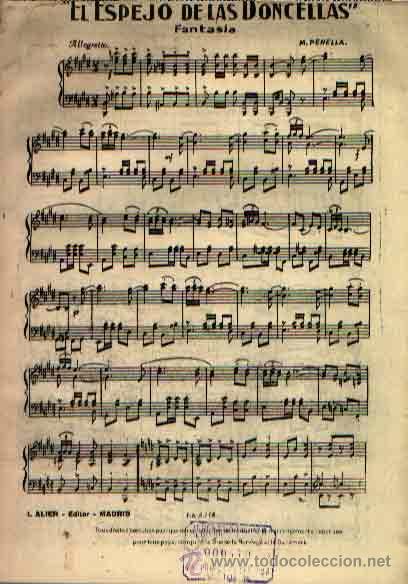 Partituren: EL ESPEJO DE LAS DONCELLAS, FANTAS&Iacute;A PARA ORQUESTA DE MANUEL PENELLA