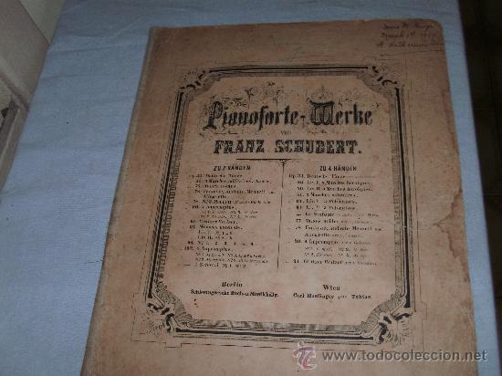 Partituras musicales: FRANZ SCHUBERT - A&Ntilde;O 1907 - - Foto 1