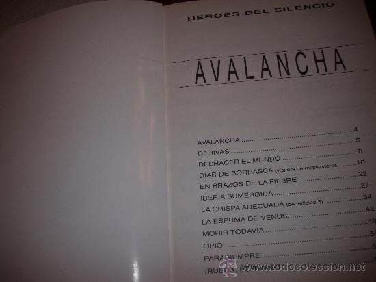 Heroes del silencio -- avalancha ..letra - Vendido en Subasta - 21220034
