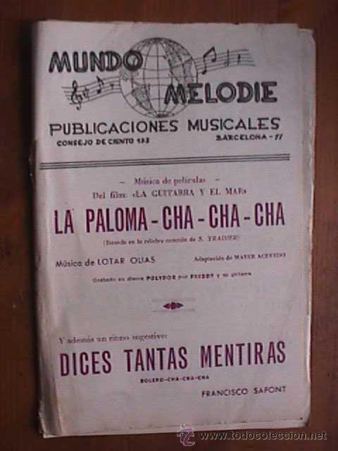 partitura de la paloma cha cha cha y dices tant Buy Antique