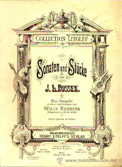 Partiture musicali: SONATEN UND ST&Uuml;CKE PIANO VON J. L. DUSSEK COLLECTION LITOLFF