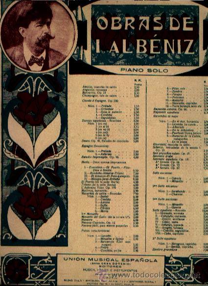 Partiture musicali: OBRAS DE ALBENIZ PARA PIANO SOLO SUITE ESPAGNOLE N&ordm;:III SEVILLA