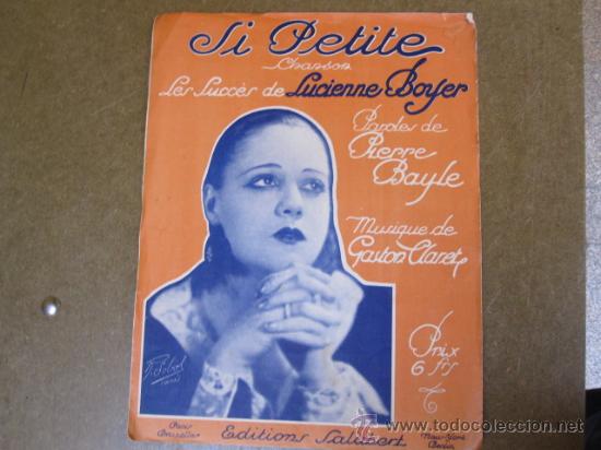 Partiture musicali: PARTITURA - SI PETITE  - LUCIEN BOYER  - 4 PAGINAS