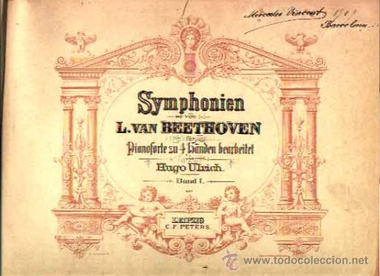 Partiture musicali: SYMPHONIEN I-II-III-IV-V PIANO A CUATRO MANOS HUGO ULRICH BAND I