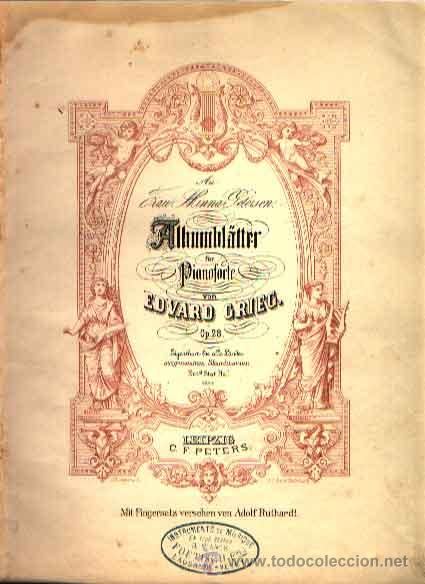 Partiture musicali: FR&Uuml;HLINGSRAUSCHEN PARA PIANO DE CHRISTIAN SINDING OP. 32 N&ordm;3 EDICI&Oacute;N PETERS