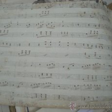 Partituras musicales: MANUSCRITO DEL CRUZADO CONTRADANZA SIGLO XIX ANTIGUA PARTITURA MANUSCRITA Y MARCHA ORADINO