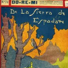 Partituras musicales: PARTITURA DE 'LA SIERRA DE ESPADÁN'. COLECCIÓN DE CANTOS Y BAILES POPULARES.. Lote 31347235