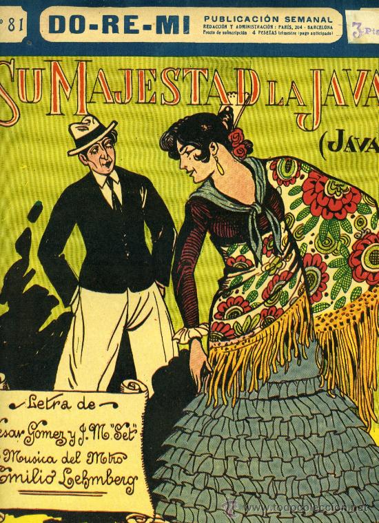 Partituras musicales: Partitura de la java Su Majestad la java. 1927. - Foto 1