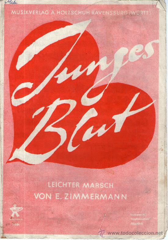 Partituren: partitura jungles blut jaune sang -youthful blood marsch