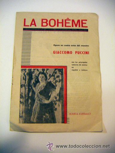 Partituras musicales: Libreto La Boheme - Foto 1