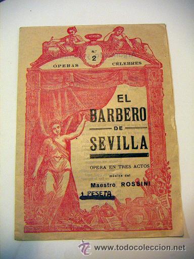 Partituras musicales: El Barbero de Sevilla - Foto 1
