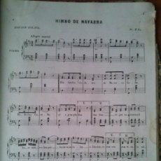 Partituras musicales: RARISIMO HIMNO DE NAVARRA.