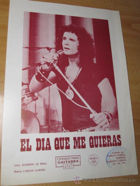 Partitura : el dia que me quieras - gardel y r - Vendido en Venta Directa -  34028810