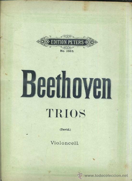 Partituras musicales: BEETHOVEN : TRIOS - VIOLONCELLO - Foto 1