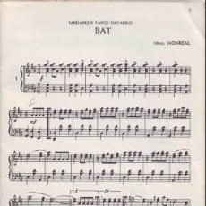 Partituras musicales: MONREAL: EUZKO-NAPAR FANDANGOAK. FANDANGOS VASCO-NAVARROS.. Lote 38919563