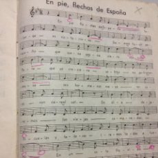 Partituras musicales: ANTIGUO LIBRILLO TAMAÑO CUARTILLA, 46 PAGINAS, CON PARTITURAS Y CANCIONES AÑOS 30