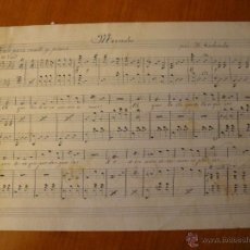 Partituras musicales: PARTITURA MANUSCRITA VALS PARA CANTO Y PIANO MERCEDES POR RODOLFO TABOADA