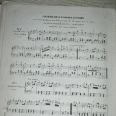 Partituras musicales: PRIMER DESCANSO DEL ESTUDIO, COLECCIÓN DIEZ PIEZAS FÁCILES SACADAS DE ÓPERAS DE VERDI, ROSSINI, BELL