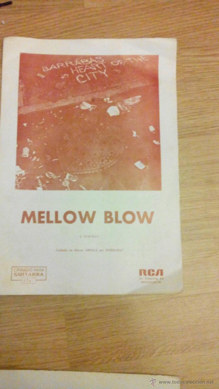 Musical scores: BARRABAS HEART OF THE CITY - MELLOW BLOW - RCA - 1976 - cifrado para guitarra