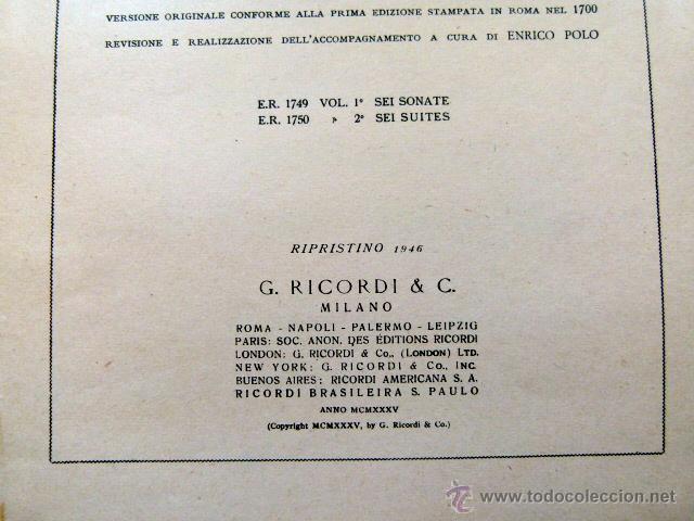 Partituras musicales: Corelli Dodici Sonate Per Violino E Pianoforte - Foto 2