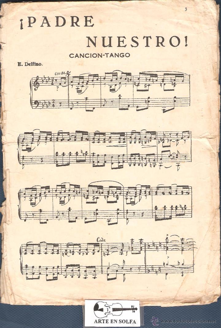 padre nuestro ! cancion tango de e. delfino lo - Buy Antique sheet music on  todocoleccion