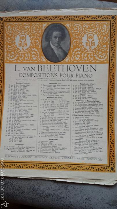 Partitions Musicales: EDITION SCHOTT ANTIGUA PARTITURA BEETHOVEN- SONATA OPUS 14,No.2 PIANO