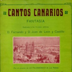 Partituras musicales: BERNARDINO VALLE : CANTOS CANARIOS (LAS PALMAS, S.F.) . Lote 68968829