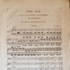 Partituras musicales: LITOGRAFÍA DE PARTITURA SXIX. Lote 72051123