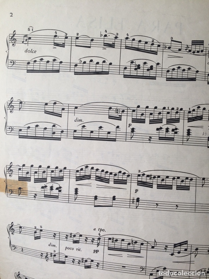 Partituras musicales: PARA ELISA DE L.VAN BEETHOVEN - Foto 3