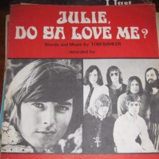 Partituras musicales: ANTIGUA PARTITURA BOBBY SHERMAN , WHITE PLAINS . JULIE , DO YA LOVE ME? AÑO 1970. Lote 79793169