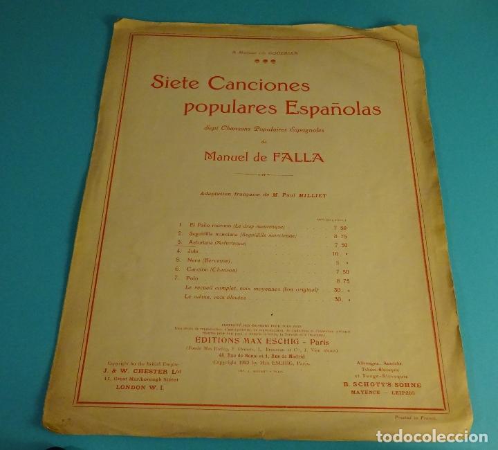Partituras musicales: MANUEL DE FALLA. ASTURIANA - Foto 1
