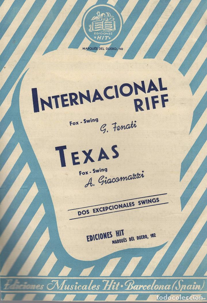 Partitions Musicales: partitura internacional riff fox swing g.fenati texas