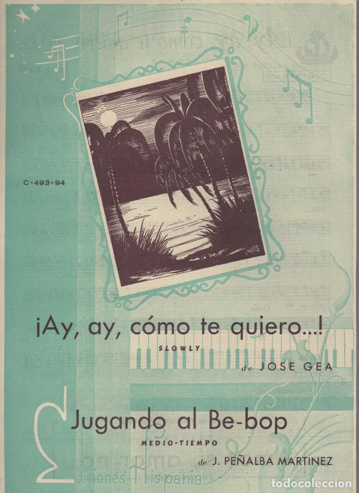 Partitions Musicales: partitura - ay, ay, como te quiero jose gea - jugando al be-bop j.pe&ntilde;alba