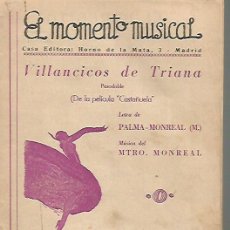 Partitions Musicales: GRACIA DE TRIANA PARTITURA PARA ORQUESTA DE LA CANCION VILLANCICOS DE TRIANA DE LA PELICULA CASTAÑUE. Lote 111929019