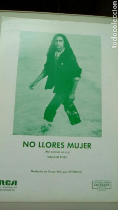 Partituras musicais: ANTONIO NO LLORES MUJER (NO WOMAN NO CRY)