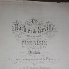 Partituras musicales: BARBIER DE SEVILLA J B SINCELEE