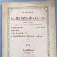 Partituras musicales: PARTITURA LA AFRICANA. DE LA COLECCION CUATRO FANTASIAS FÁCILES.DE G. METERBEER. 8 PAGINAS. Lote 120880783
