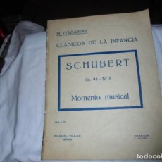 Partituras musicales: MOMENTO MUSICAL.CLASICOS DE LA INFANCIA M.VYAZIABRAN.-SCHUBERT OP 4-Nº 3