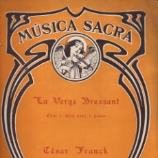 Partituras musicales: MÚSICA SACRA : CÉSAR FRANK - LA VERGE BRESSANT (MUSICAL EMPORIUM). Lote 133344686