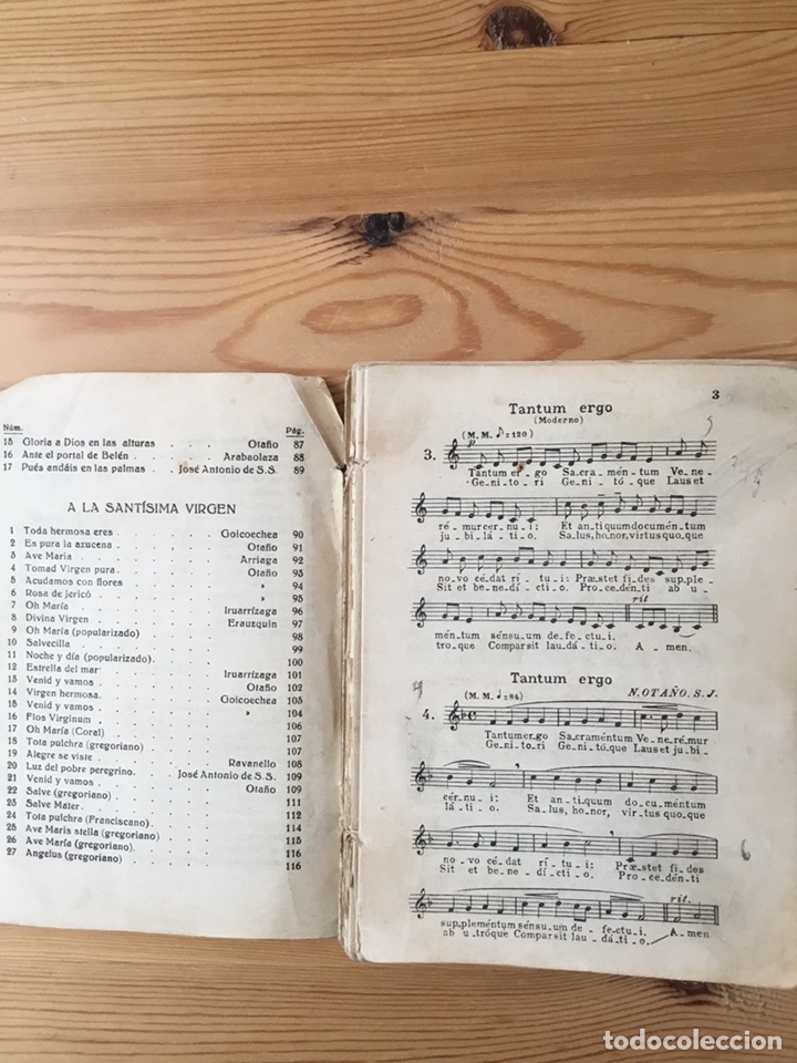 Partituras musicales: ANTIGUO LIBRETO DE C&Aacute;NTICOS EUCARISTICOS - Foto 4