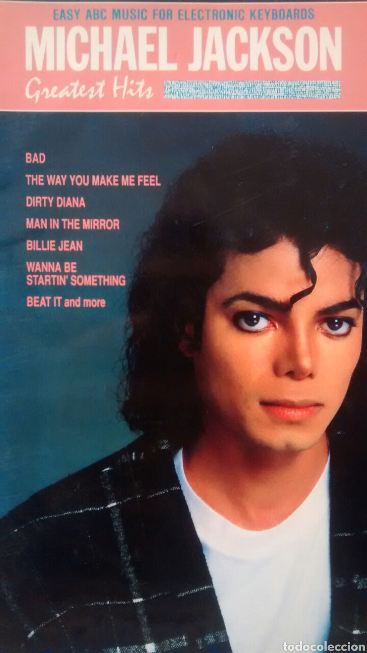Partituras musicais: EASY ABC MUSIC FOR ELECTRONIC KEYBOARDS. MICHAEL JACKSON. GREATEST HITS (WARNER, 1989)