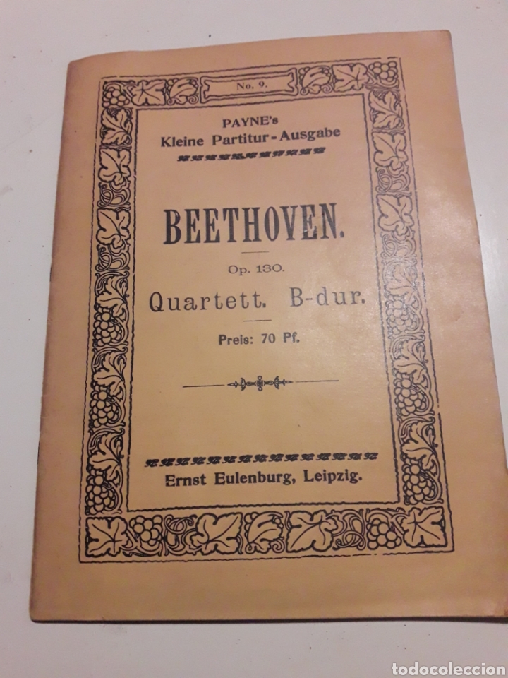 Partituras musicales: beethoven quartet Ernst Eulenburg Paynes - Foto 1
