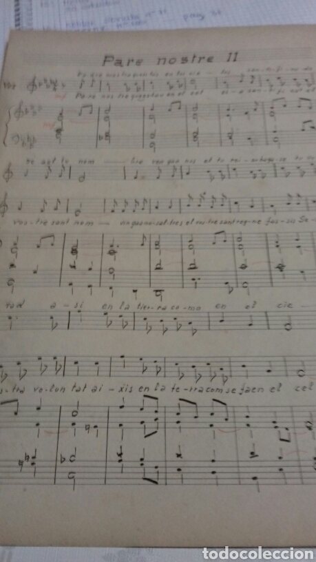 Partituren: Partitura PARE NOSTRE II AVE MARIA V GLORIA II PARENOSTRE Y GLORIA