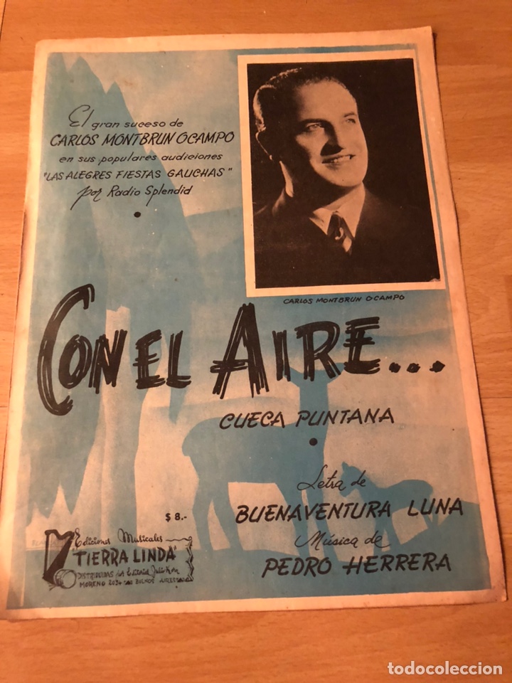 Partitions Musicales: Partitura con el aire...Carlos montbrun ocampo