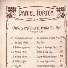 Partituras musicales: DANIEL FORTEA : MARCHA MORA DE MOROS Y CRISTIANOS. Lote 152327842